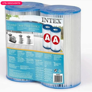 Pack 2 Cartuchos Filtro INTEX Tipo A